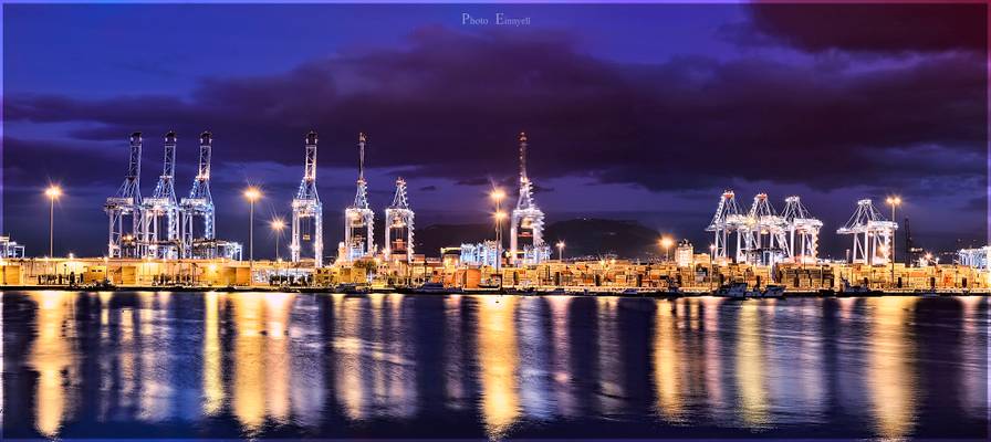 panoramica puerto de algeciras.