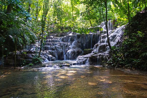 Michol river waterfalls, Palenque