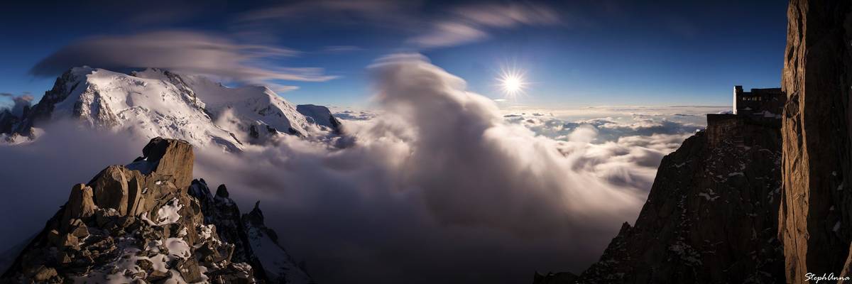 Symphonie de nuages sur Mont Blanc
