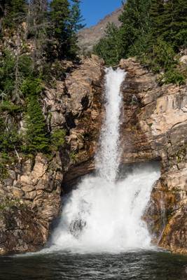 Running Eagle Falls (Trick Falls), Glacier Nationalpark