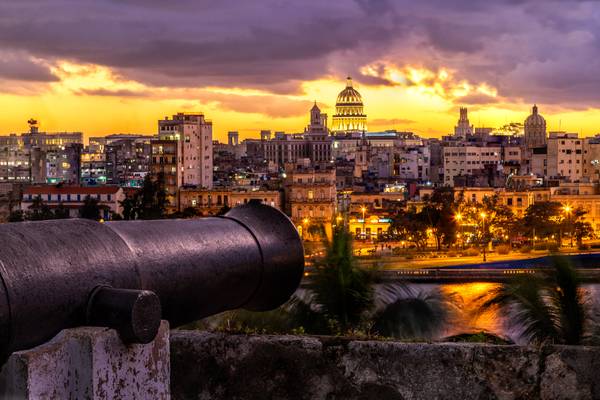 Sunset at Havana Old Town