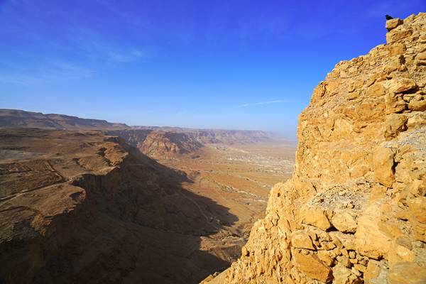 North view from Masada ancient fortress, Israel
