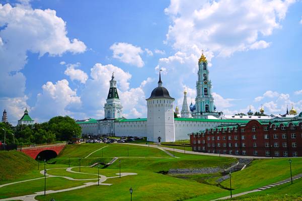 Wonderful view of Trinity Lavra, Sergiyev Posad, Russia