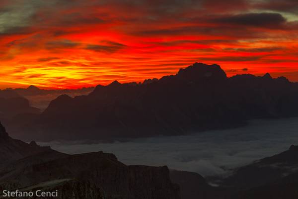 L'Alba dal Lagazuoi