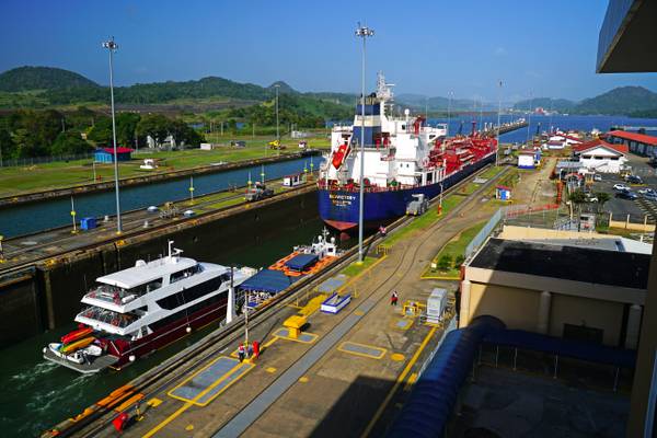 Traffic in Panama Canal