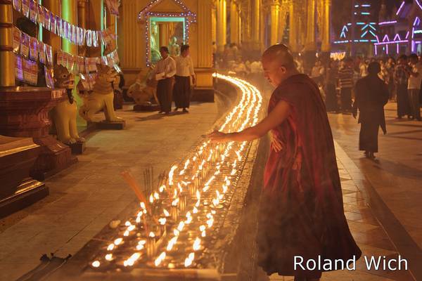 Yangon - Candle Offering