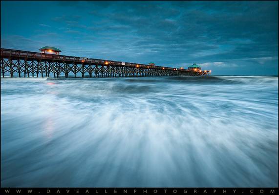 Folly Beach South Carolina Pier Charleston SC - Folly Beach Blues