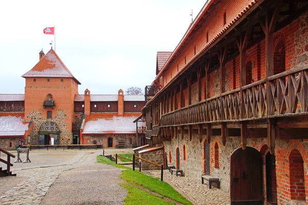 Inner courtyard of Trakai Castle