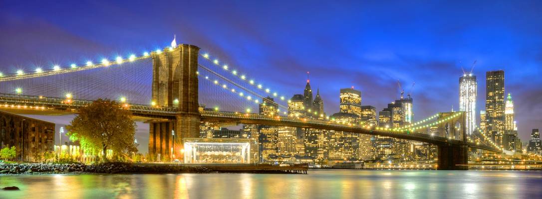 Blue Hour & Brooklyn Bridge