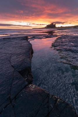 Sunrise at Bamburgh Castle #3, Northumberland, North East England