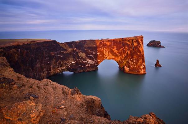 Dyrhólaey Arch Sunset