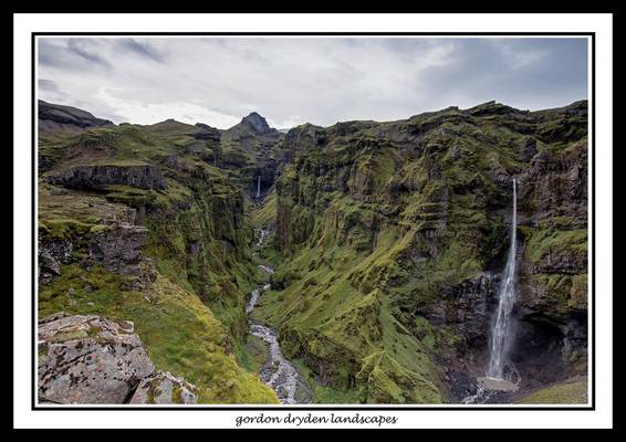 beautiful canyon in South Iceland