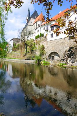 St Vitus Church & its reflection, Český Krumlov