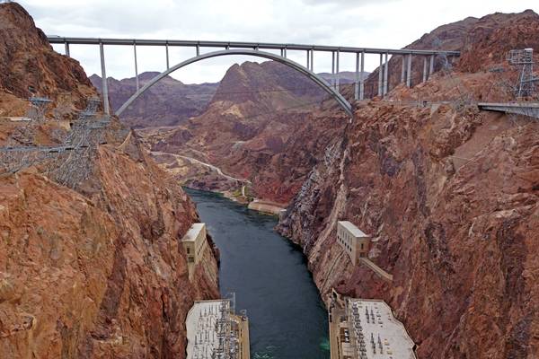 Hoover Dam Bypass & Colorado River, between Nevada & Arizona
