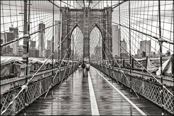 Brooklyn Bridge in the Rain