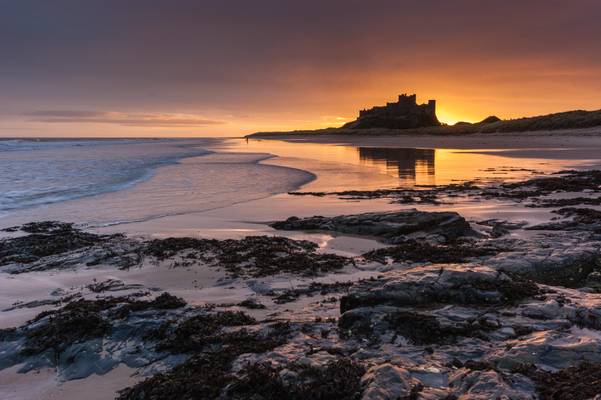 Sunrise at Bamburgh Castle #4, Northumberland, North East England [Explored]