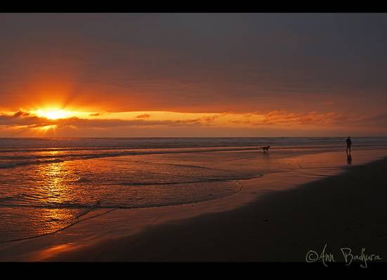 Lincoln City Sunset, Oregon Coast, USA