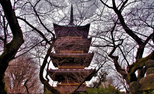 Shintoist temple in Ueno Park