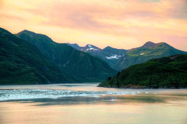 Sunrise & Alaska Mountains