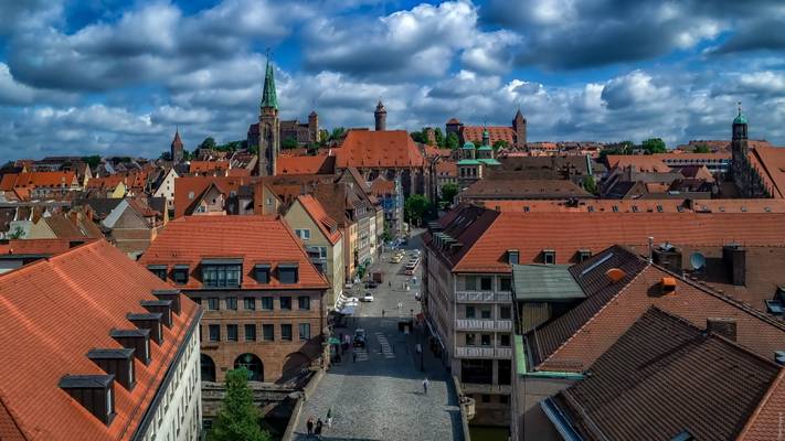 Blick auf die Kaiserburg [Nürnberg]