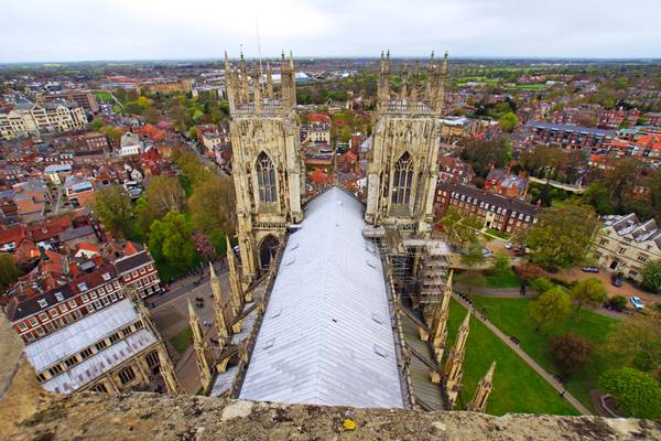 West view from York Minster Tower