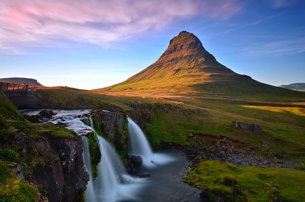Evening Light at Kirkjufellsfoss