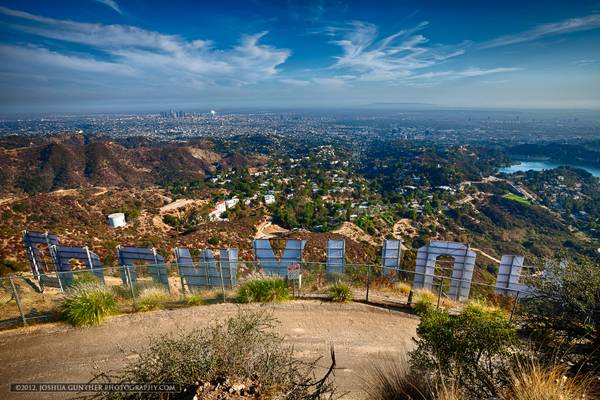 Back of the Hollywood Sign