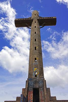 Pan de Azúcar cross on the top, Uruguay