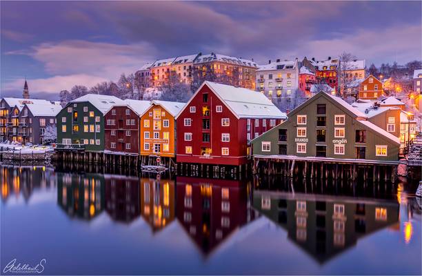 Winter in Trondheim, Norway