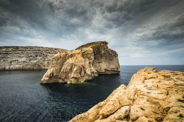 Fungus Rock. Malta.Gozo.