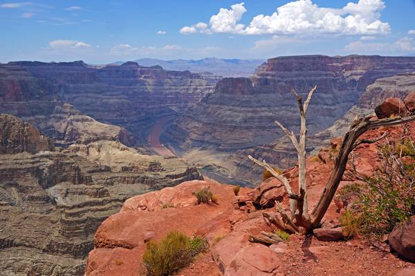 Look down from Guano Point of Grand Canyon