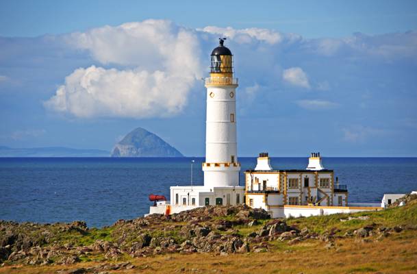 Corsewall lighthouse & Ailsa Craig, Scotland