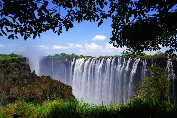 Marvellous view of Victoria Falls from Knife Edge, Zambia