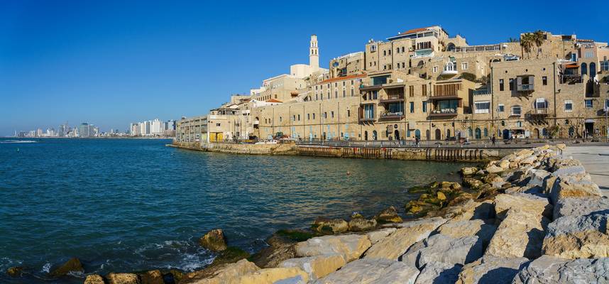 Jaffa mit Tel Aviv im Hintergrund