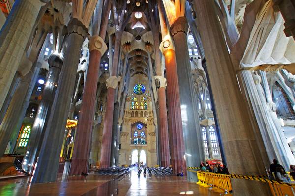 Sagrada Familia interior, Barcelona