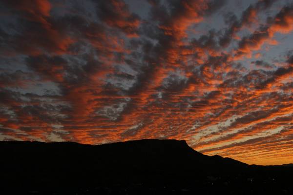 Sunset over Mount Gillen, Alice Springs