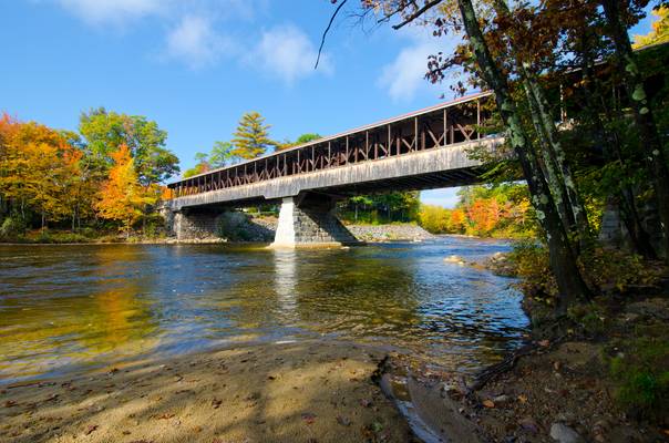 Saco River Covered Bridge in New Hampshire