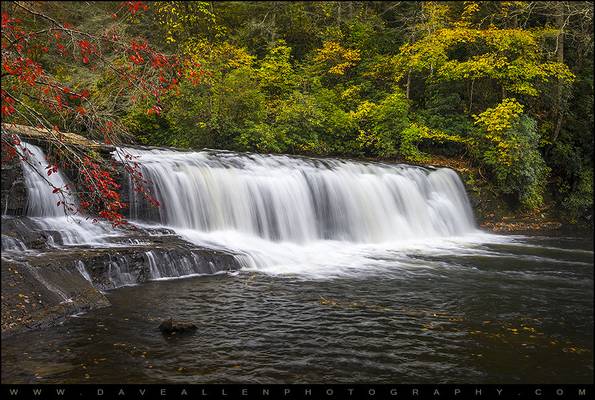 Hooker Falls in Autumn - Dupont State Forest NC