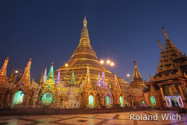Yangon - Shwedagon Pagoda at Dawn