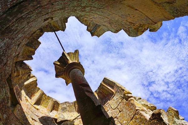 Look up from the Castle ruins