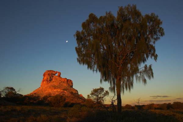 Window Rock at sunset