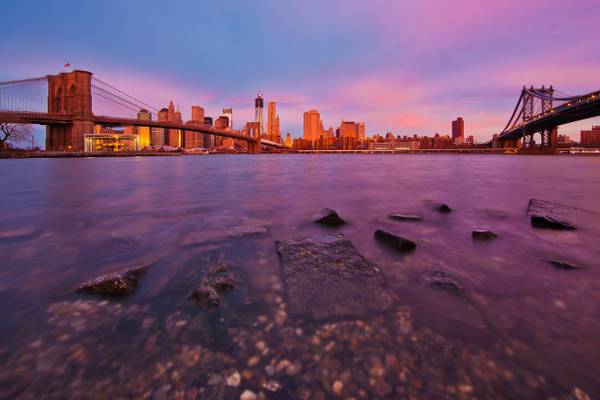 Sunrise from Brooklyn Bridge Park