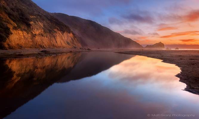 McClure's Beach Sunset Reflections