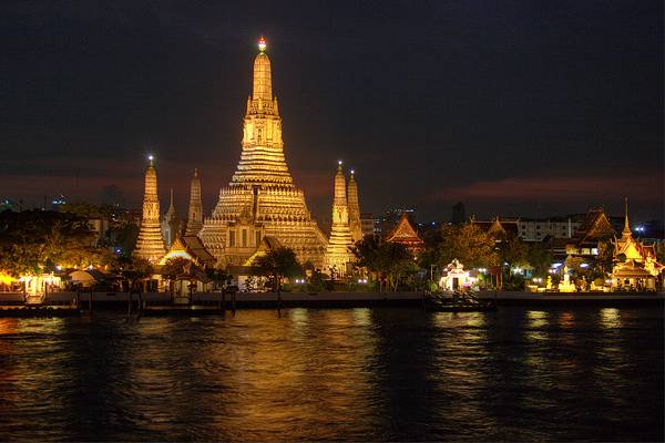 Wat Arun across the Chao Praya river