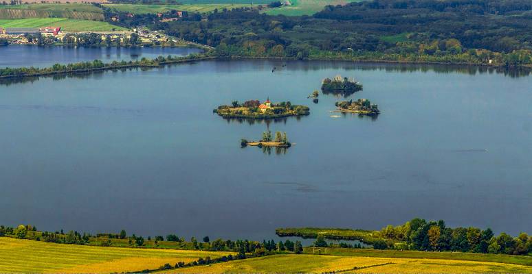 Church in the middle of dam