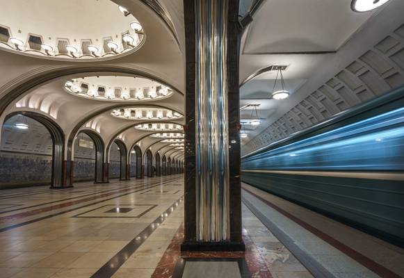 Moskau, Metrostation Mayakovskaya