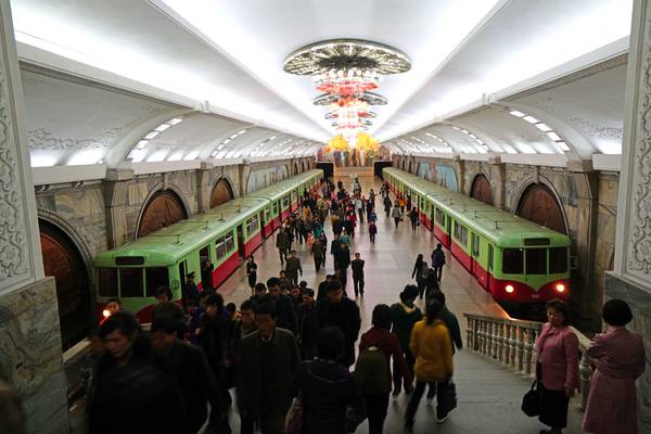 Puhung station of Pyongyang Metro, North Korea