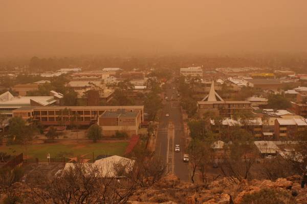 Dust Storm over Alice Springs