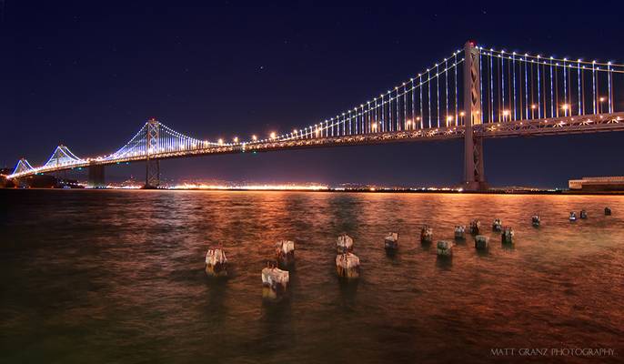 The SF Bay Bridge Lightshow