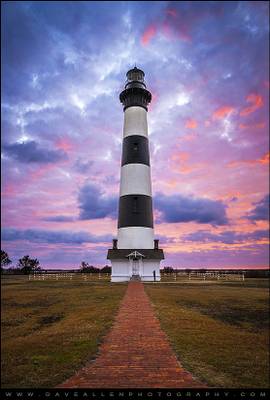 Bodie Island Lighthouse Sunrise OBX Outer Banks NC - The Gatekeeper